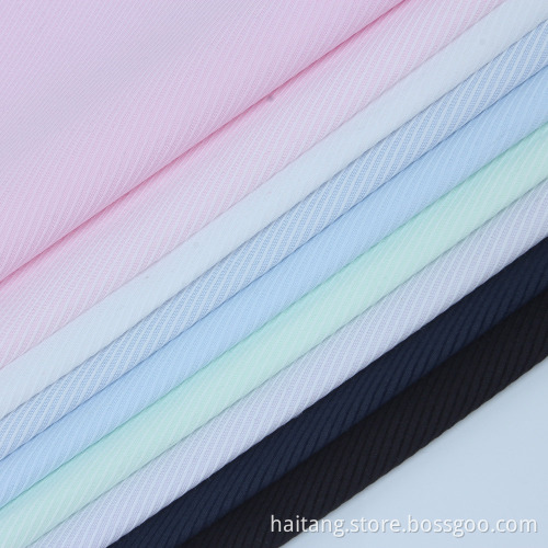 STOCK TC Dobby fabric Anti-wrinkle Shirt Textile Elegant